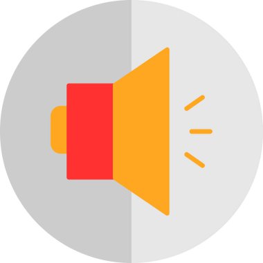 Ses simgesinin vektör illüstrasyonu 