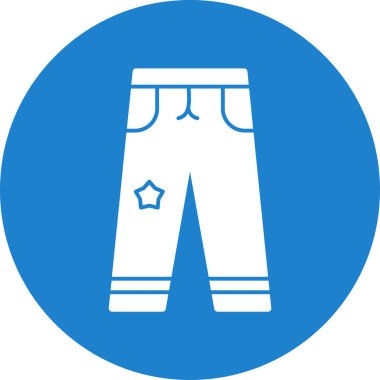 pantolon simgesi, modern vektör illüstrasyonu 