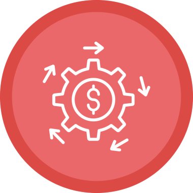 Web ve mobil uygulama tasarımınız için para simgesi, dolar logosu konsepti 