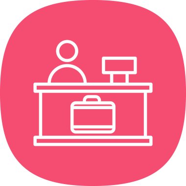 Ofis ve finans simgesinin vektör illüstrasyonu