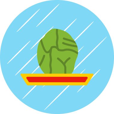 Brussels sprouts vector illustration, cartoon icon element.         