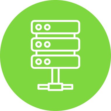 sunucu simgesi, vektör illüstrasyonu basit tasarım