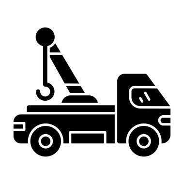 Çekici Araç simgesinin vektör illüstrasyonu 