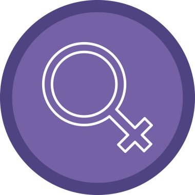 cinsiyet kadın sembolü vektör illüstrasyonu 