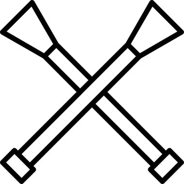 Çizgi biçiminde çapraz balta simgesi