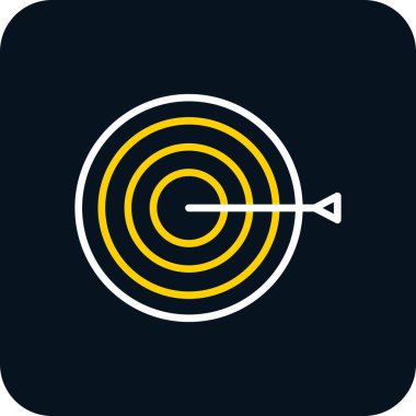 Hedef simgenin vektör illüstrasyonu 