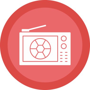 TV simgesi vektör illüstrasyonu 