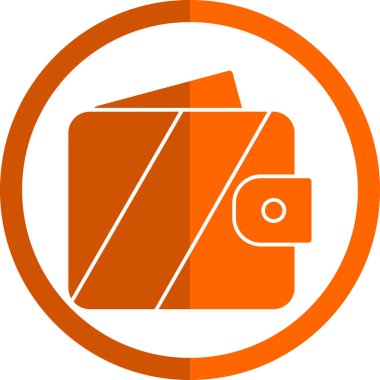 wallet icon, vector illustration simple design