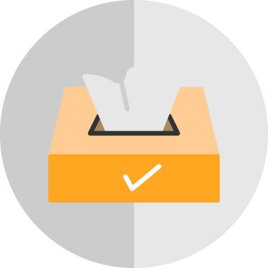 Doku kutusu simgesi, vektör illüstrasyonu