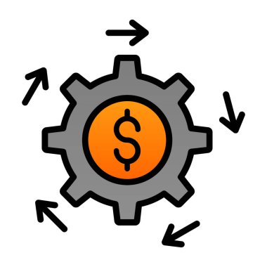 Web ve mobil uygulama tasarımınız için para simgesi, dolar logosu konsepti 