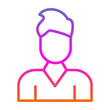 Bir insan simgesinin vektör illüstrasyonu