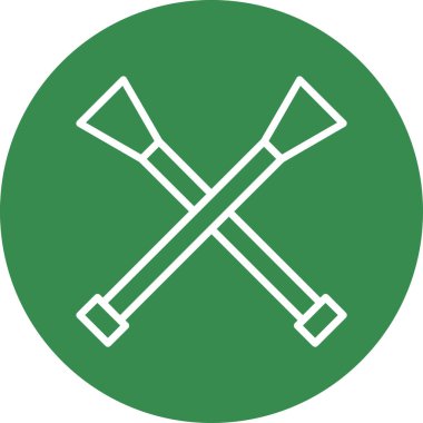 Bir kürek simgesinin vektör çizimi