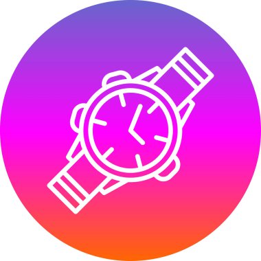 Kol saati simgesi basit tasarım 