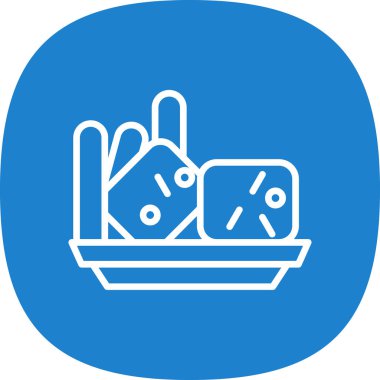 Alışveriş sepeti simgesinin vektör çizimi, basit vektör illüstrasyonu