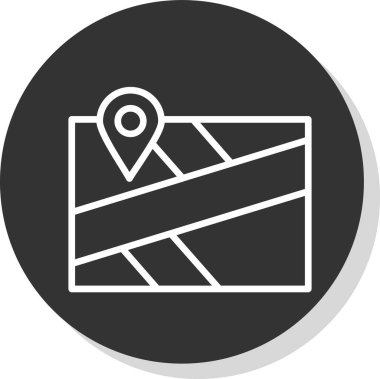 konum pin konum simgesi, vektör arkaplan 