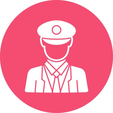 Bir polis memurunun vektör çizimi