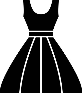 elbise simgesi, vektör illüstrasyonu basit tasarım