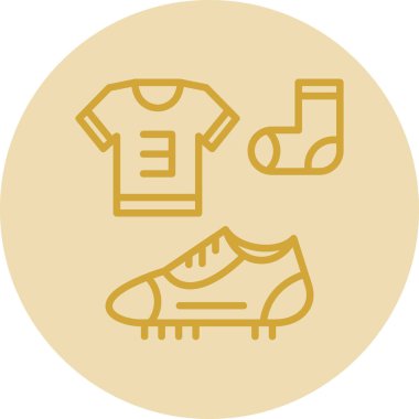 futbol ikonu vektör illüstrasyonu