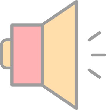 Ses simgesinin vektör illüstrasyonu 