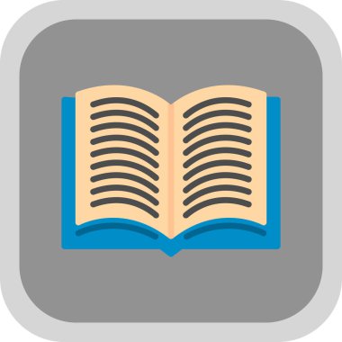 kitap simgesi, vektör illüstrasyonu basit tasarım