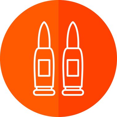 Bir kurşun simgesinin vektör çizimi