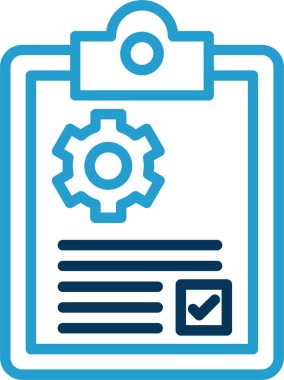 Vites vektör illüstrasyonlu idari belge