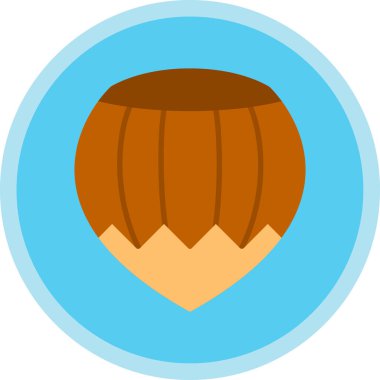 Fındık hattı simgesi, vektör illüstrasyonu