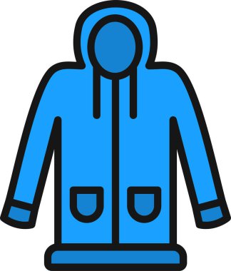 kış ceket kutsal kişilerin resmi, vektör çizim