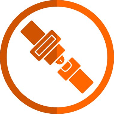 Emniyet kemeri kutsal kişilerin resmi, vektör çizim 