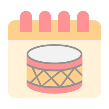 Vektör çizim simgesini davul