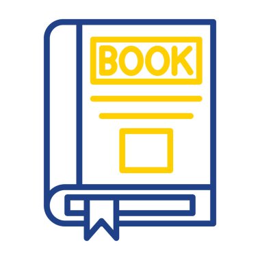 kitap simgesi, vektör illüstrasyonu basit tasarım