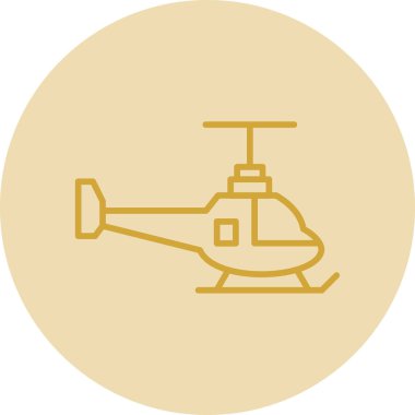Helikopter. Web simgesi basit illüstrasyon