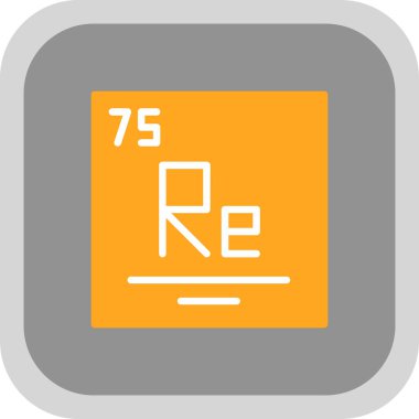 vektör basit simgesi Rhenium