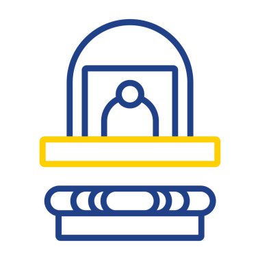 Kitap. Web simgesi basit illüstrasyon