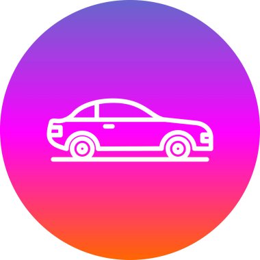 araba web simgesi, vektör illüstrasyonu 