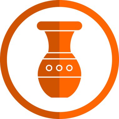 Güzel vazo simgesinin vektör illüstrasyonu             