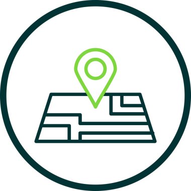 harita pin konumu simgesi düz biçimli