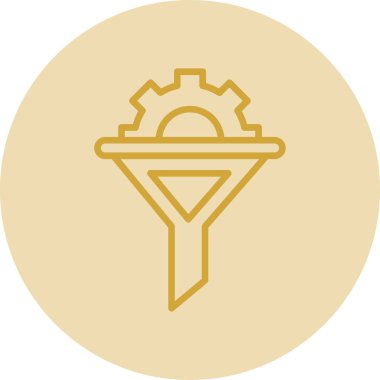 modada izole edilmiş arkaplanda huni simgesi 