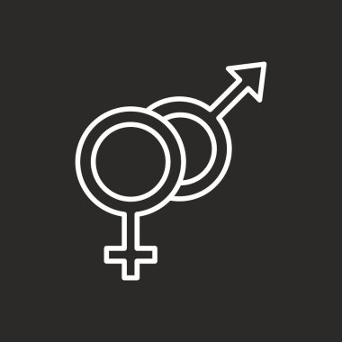 Female cinsiyet vektör simgesi