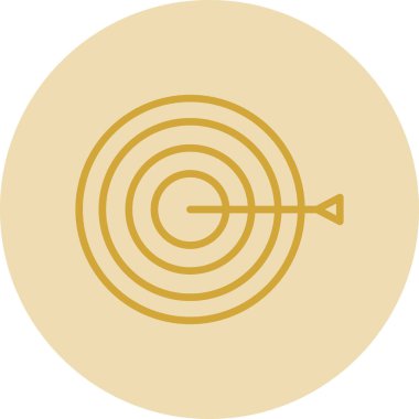 Hedef simgenin vektör illüstrasyonu 