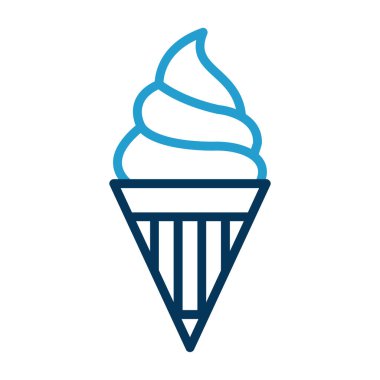 dondurma ikonu vektör illüstrasyonu