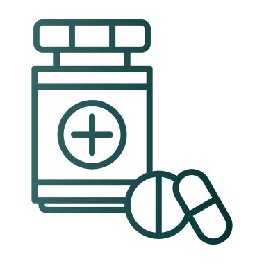 ilaç hapları ve kapsüller simgesi, özet biçimi