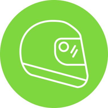 Miğfer. Web simgesi basit illüstrasyon