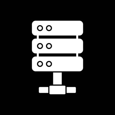 sunucu simgesi, vektör illüstrasyonu basit tasarım