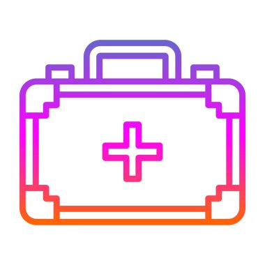 ilk yardım kiti vektör simgesi 