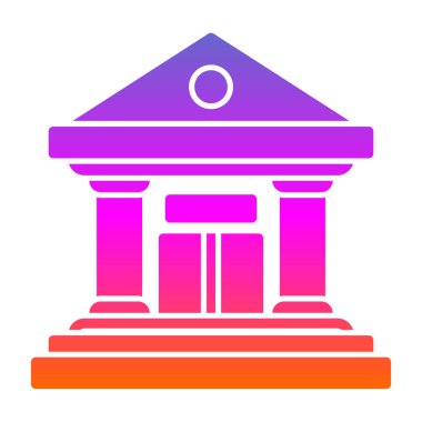 Banka binası. Web simgesi