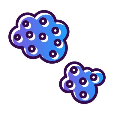 Damlalı bulut. vektör illüstrasyonu