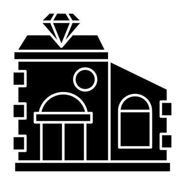 Kuyumcu web simgesi, vektör illüstrasyonu 