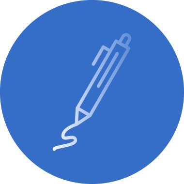 Kalem. Web simgesi basit illüstrasyon