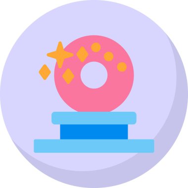 Dondurma. Web simgesi basit illüstrasyon